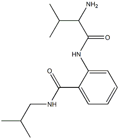 2-[(2-amino-3-methylbutanoyl)amino]-N-isobutylbenzamide 结构式