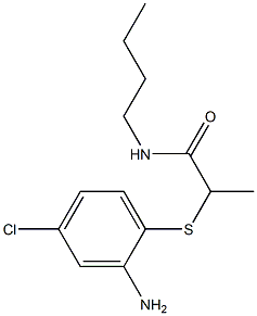 2-[(2-amino-4-chlorophenyl)sulfanyl]-N-butylpropanamide 结构式