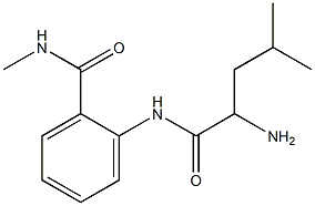 2-[(2-amino-4-methylpentanoyl)amino]-N-methylbenzamide 结构式