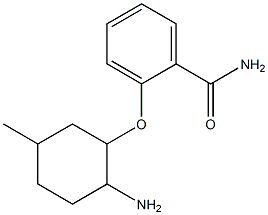 2-[(2-amino-5-methylcyclohexyl)oxy]benzamide 结构式