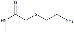 2-[(2-aminoethyl)thio]-N-methylacetamide 结构式