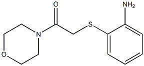 2-[(2-aminophenyl)sulfanyl]-1-(morpholin-4-yl)ethan-1-one 结构式