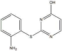 2-[(2-aminophenyl)sulfanyl]pyrimidin-4-ol 结构式