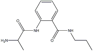 2-[(2-aminopropanoyl)amino]-N-propylbenzamide 结构式