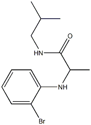 2-[(2-bromophenyl)amino]-N-(2-methylpropyl)propanamide 结构式