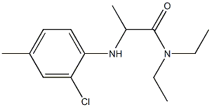 2-[(2-chloro-4-methylphenyl)amino]-N,N-diethylpropanamide 结构式