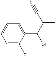 2-[(2-chlorophenyl)(hydroxy)methyl]prop-2-enenitrile 结构式
