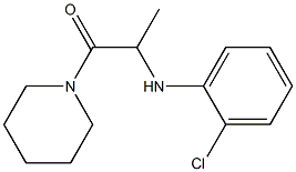 2-[(2-chlorophenyl)amino]-1-(piperidin-1-yl)propan-1-one 结构式