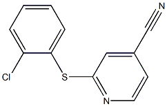 2-[(2-chlorophenyl)sulfanyl]pyridine-4-carbonitrile 结构式