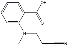 2-[(2-cyanoethyl)(methyl)amino]benzoic acid 结构式