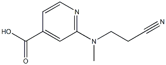 2-[(2-cyanoethyl)(methyl)amino]pyridine-4-carboxylic acid 结构式