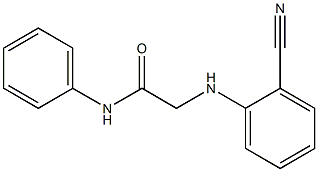 2-[(2-cyanophenyl)amino]-N-phenylacetamide 结构式