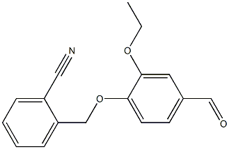 2-[(2-ethoxy-4-formylphenoxy)methyl]benzonitrile 结构式