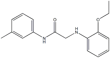 2-[(2-ethoxyphenyl)amino]-N-(3-methylphenyl)acetamide 结构式