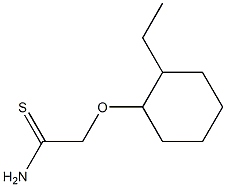 2-[(2-ethylcyclohexyl)oxy]ethanethioamide 结构式