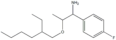 2-[(2-ethylhexyl)oxy]-1-(4-fluorophenyl)propan-1-amine 结构式