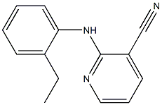 2-[(2-ethylphenyl)amino]pyridine-3-carbonitrile 结构式