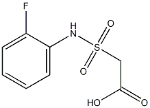 2-[(2-fluorophenyl)sulfamoyl]acetic acid 结构式