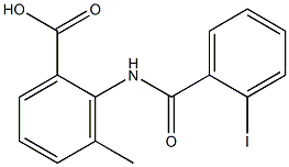 2-[(2-iodobenzoyl)amino]-3-methylbenzoic acid 结构式