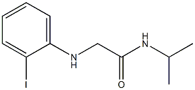 2-[(2-iodophenyl)amino]-N-(propan-2-yl)acetamide 结构式