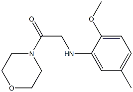 2-[(2-methoxy-5-methylphenyl)amino]-1-(morpholin-4-yl)ethan-1-one 结构式