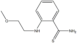 2-[(2-methoxyethyl)amino]benzene-1-carbothioamide 结构式