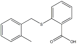 2-[(2-methylbenzyl)thio]benzoic acid 结构式