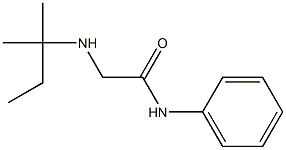 2-[(2-methylbutan-2-yl)amino]-N-phenylacetamide 结构式