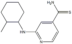 2-[(2-methylcyclohexyl)amino]pyridine-4-carbothioamide 结构式