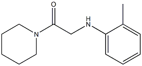 2-[(2-methylphenyl)amino]-1-(piperidin-1-yl)ethan-1-one 结构式