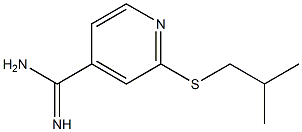 2-[(2-methylpropyl)sulfanyl]pyridine-4-carboximidamide 结构式