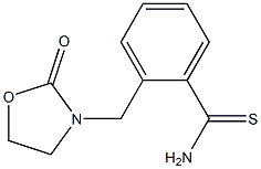 2-[(2-oxo-1,3-oxazolidin-3-yl)methyl]benzene-1-carbothioamide 结构式