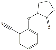 2-[(2-oxooxolan-3-yl)oxy]benzonitrile 结构式