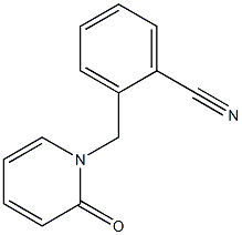 2-[(2-oxopyridin-1(2H)-yl)methyl]benzonitrile 结构式