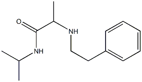 2-[(2-phenylethyl)amino]-N-(propan-2-yl)propanamide 结构式