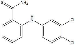 2-[(3,4-dichlorophenyl)amino]benzene-1-carbothioamide 结构式