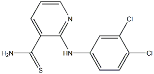 2-[(3,4-dichlorophenyl)amino]pyridine-3-carbothioamide 结构式