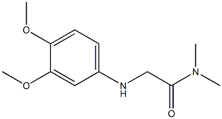 2-[(3,4-dimethoxyphenyl)amino]-N,N-dimethylacetamide 结构式