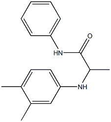 2-[(3,4-dimethylphenyl)amino]-N-phenylpropanamide 结构式