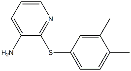 2-[(3,4-dimethylphenyl)sulfanyl]pyridin-3-amine 结构式
