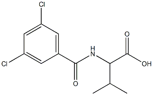 2-[(3,5-dichlorobenzoyl)amino]-3-methylbutanoic acid 结构式
