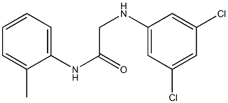 2-[(3,5-dichlorophenyl)amino]-N-(2-methylphenyl)acetamide 结构式