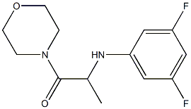 2-[(3,5-difluorophenyl)amino]-1-(morpholin-4-yl)propan-1-one 结构式