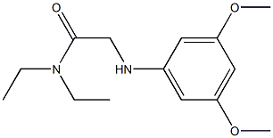 2-[(3,5-dimethoxyphenyl)amino]-N,N-diethylacetamide 结构式