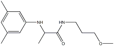 2-[(3,5-dimethylphenyl)amino]-N-(3-methoxypropyl)propanamide 结构式