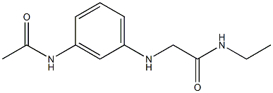 2-[(3-acetamidophenyl)amino]-N-ethylacetamide 结构式