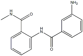 2-[(3-aminobenzoyl)amino]-N-methylbenzamide 结构式