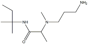 2-[(3-aminopropyl)(methyl)amino]-N-(2-methylbutan-2-yl)propanamide 结构式