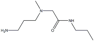 2-[(3-aminopropyl)(methyl)amino]-N-propylacetamide 结构式