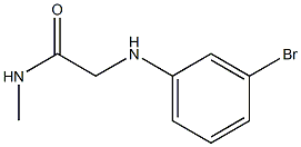 2-[(3-bromophenyl)amino]-N-methylacetamide 结构式